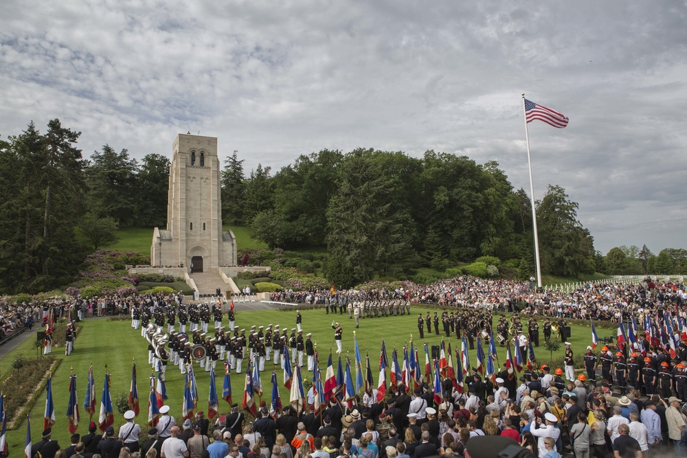 Belleau Wood Centenial Commemoration Ceremony, May 27, 2018