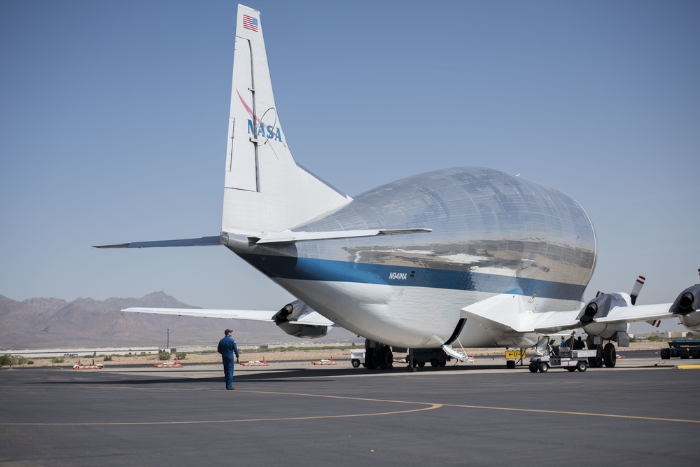 T-38 Talons transported via NASA's Super Guppy