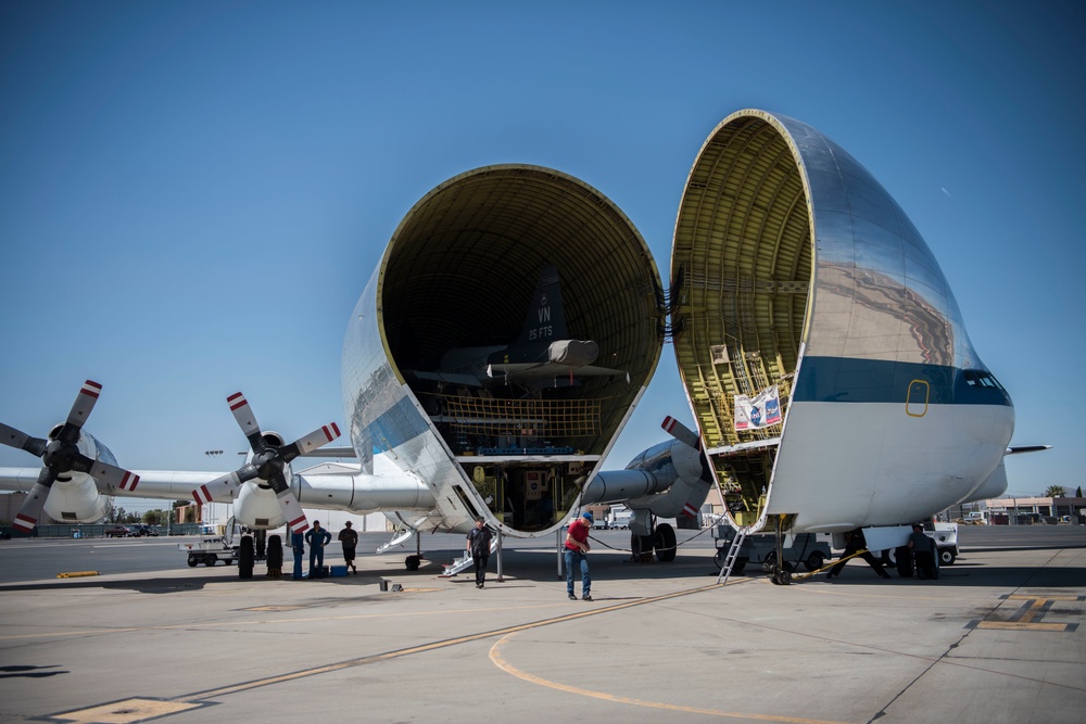 T-38 Talons transported via NASA's Super Guppy