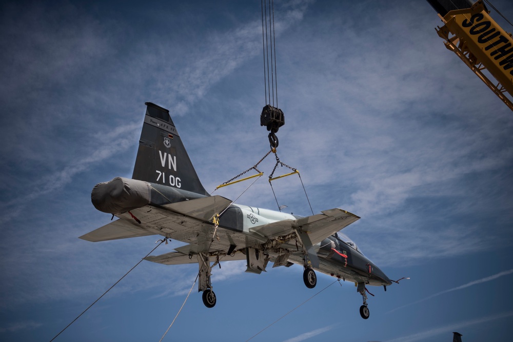 T-38 Talons transported via NASA's Super Guppy