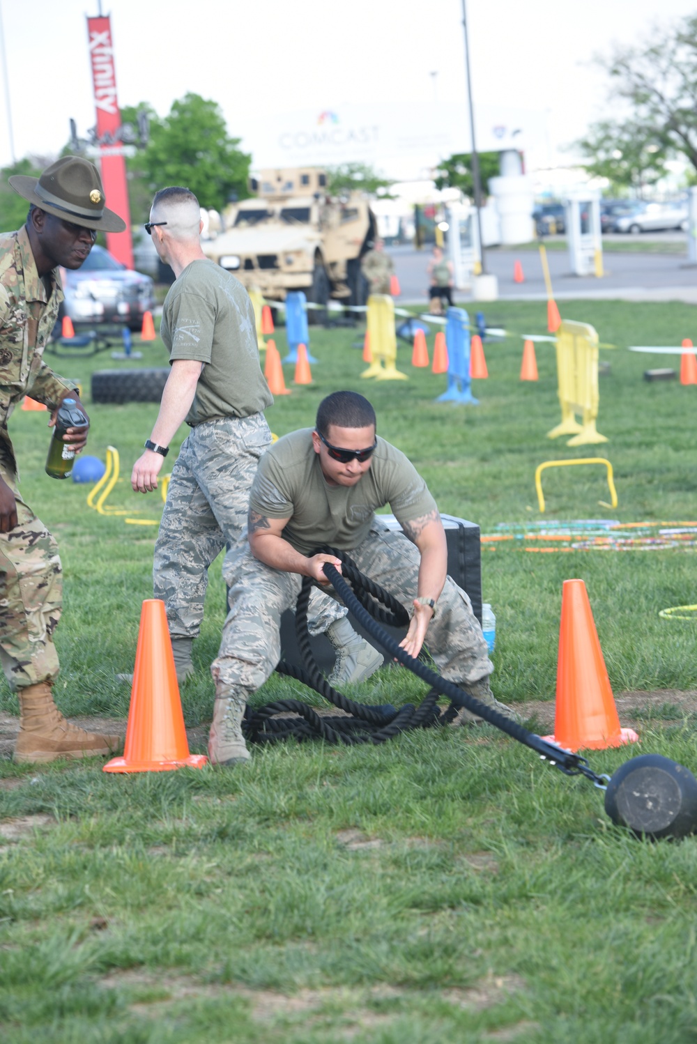 193rd Special Operations Security Forces Airmen take on PT Challenge