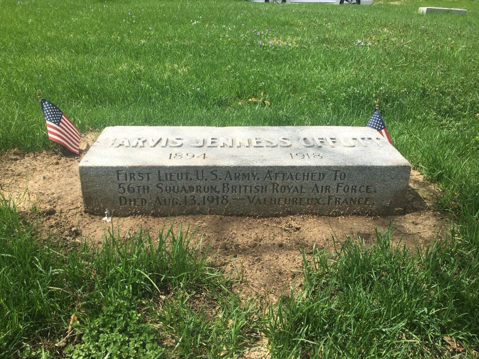 RAF Warrant Officer leads renovation of 1st Lt. Jarvis Offutt’s grave