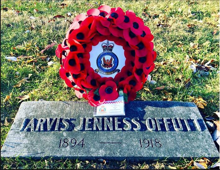 RAF Warrant Officer leads renovation of 1st Lt. Jarvis Offutt’s grave