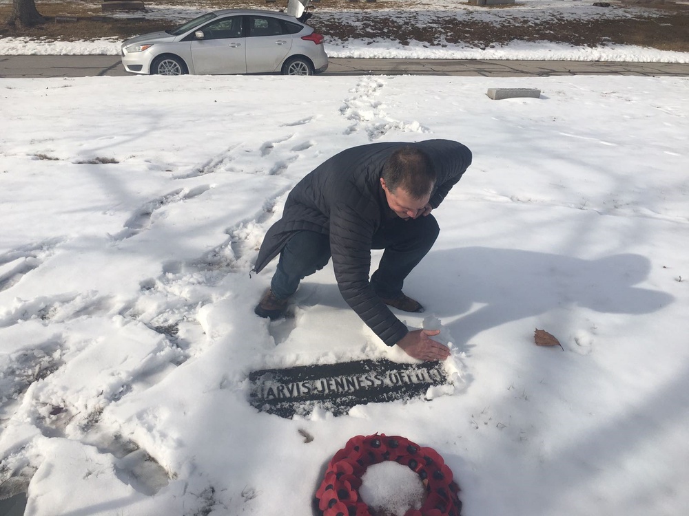 RAF Warrant Officer leads renovation of 1st Lt. Jarvis Offutt’s grave