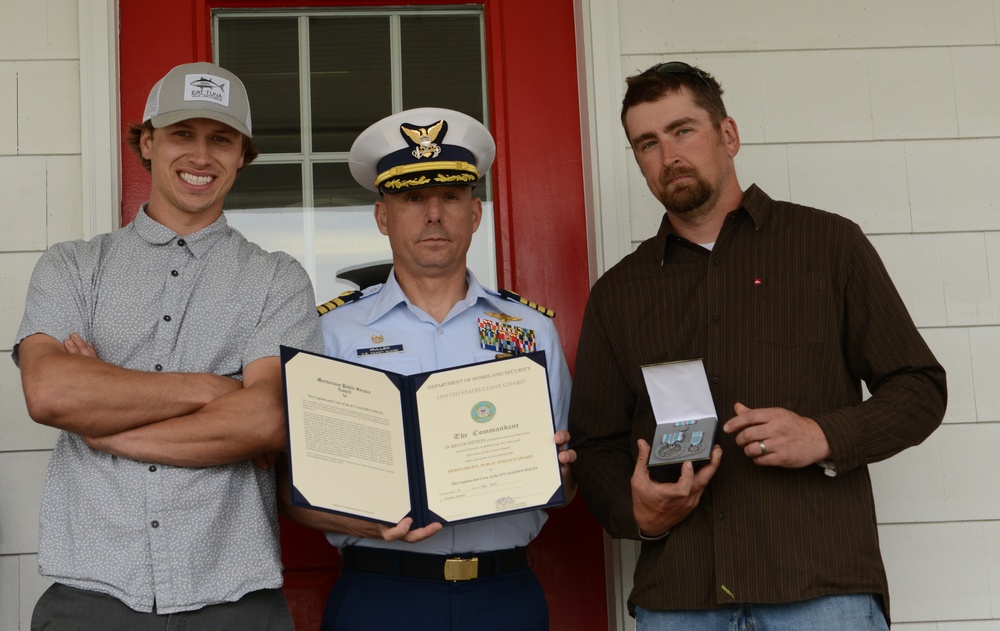 Coast Guard presents Meritorious Public Service Award to crew of F/V Golden Pisces