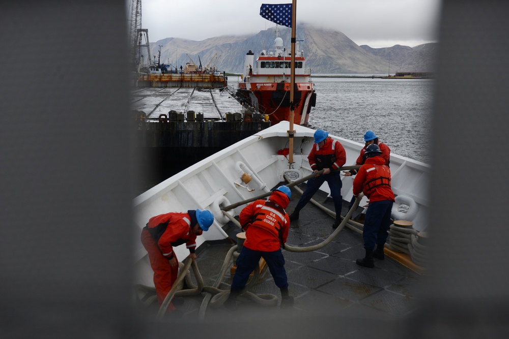 USCGC Mellon departs Dutch Harbor for Alaskan patrol