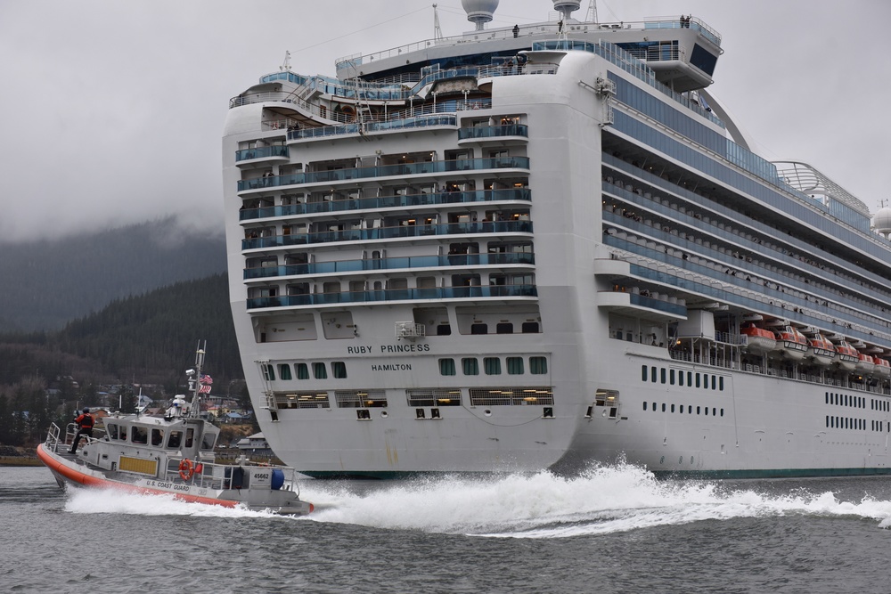 Coast Guard Station Juneau, Alaska, conducts cruise ship escort