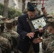 Retired CWO4 Hershel &quot;Woody&quot; Williams visits 62 Area Memorial Garden