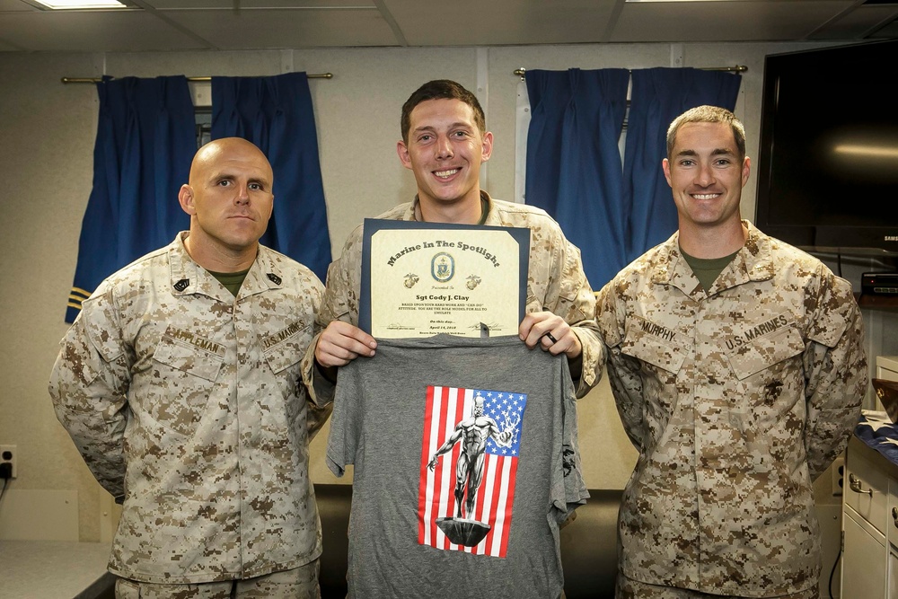 Idaho Native earns Marine in the Spotlight award aboard USS Oak Hill