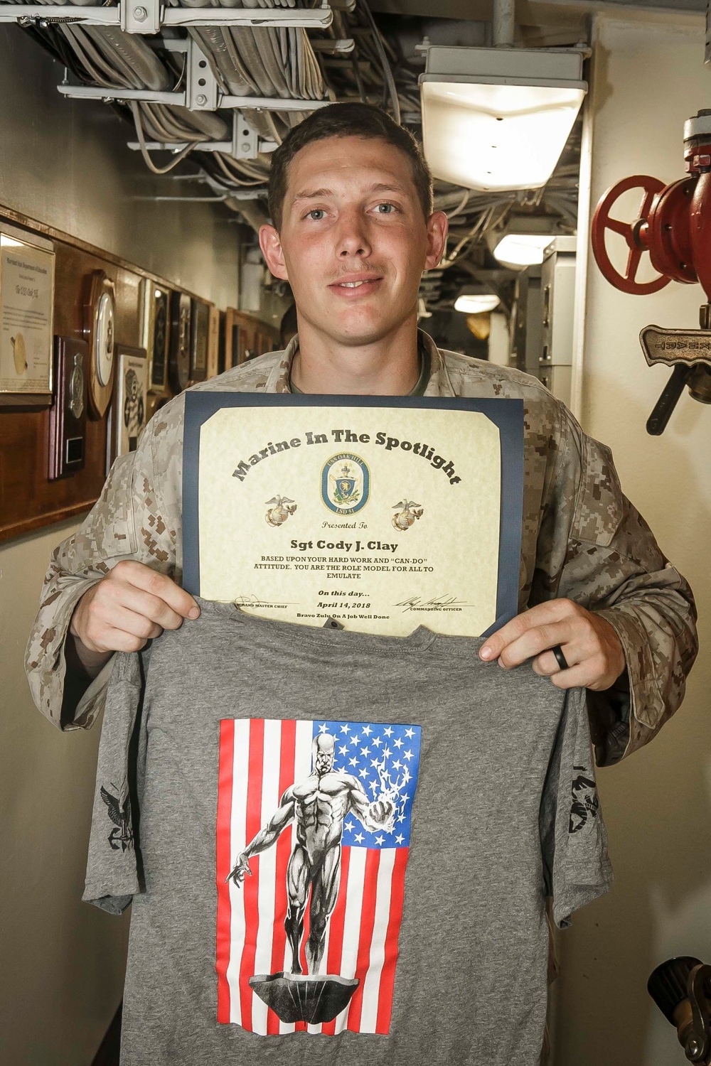 Idaho Native earns Marine in the Spotlight award aboard USS Oak Hill