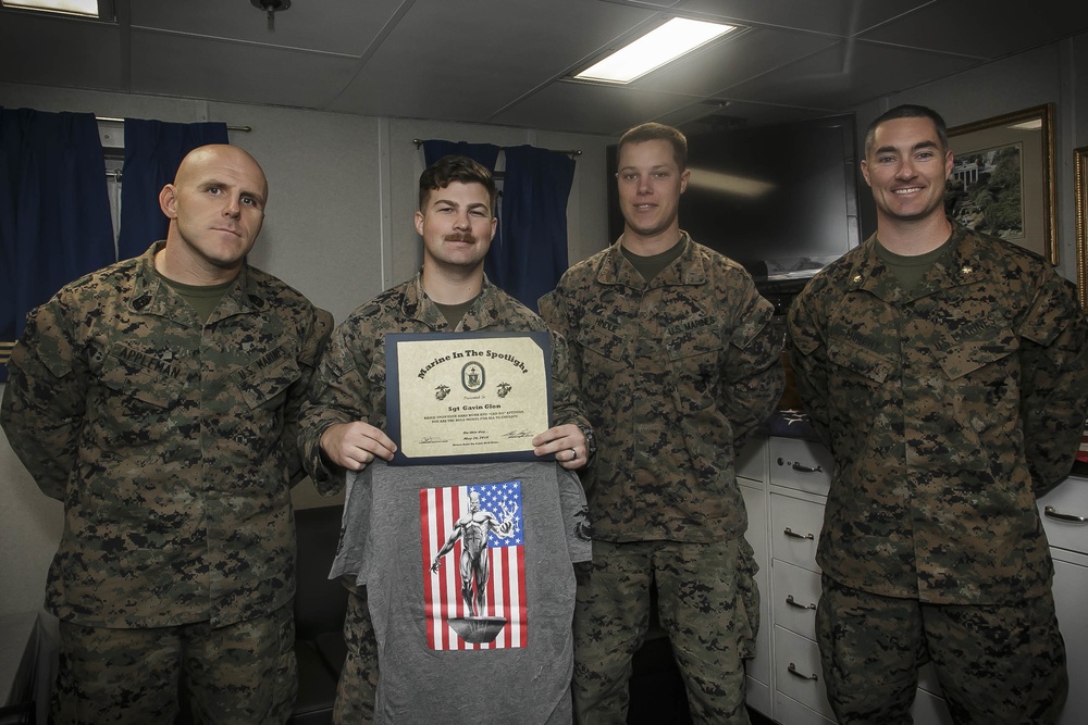 Indiana native earns Marine in the Spotlight award aboard USS Oak Hill