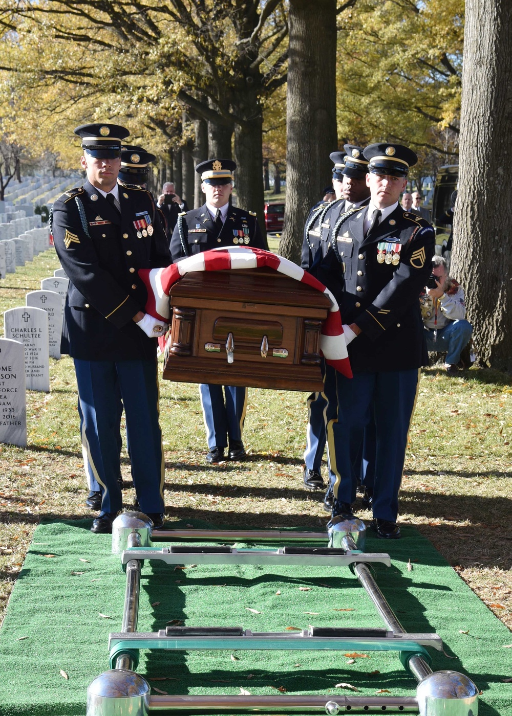 Army Air Forces 2nd Lt. Donald E. Underwood Funeral