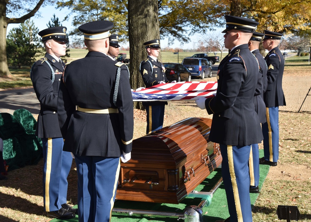 Army Air Forces 2nd Lt. Donald E. Underwood Funeral