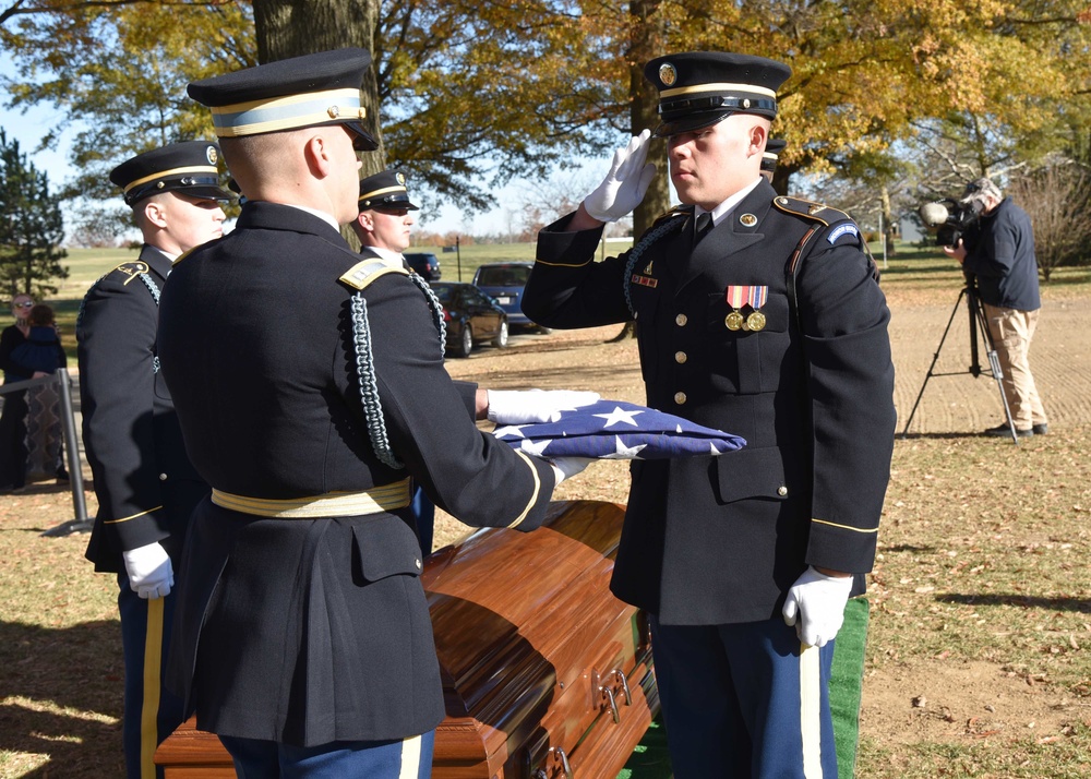 Army Air Forces 2nd Lt. Donald E. Underwood Funeral