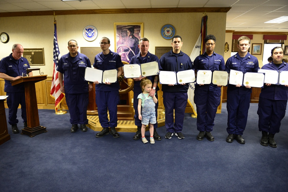 Coast Guard members awarded for Hurricane Harvey response