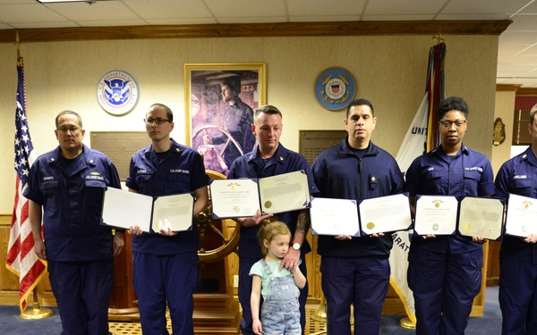 Coast Guard members awarded for Hurricane Harvey response