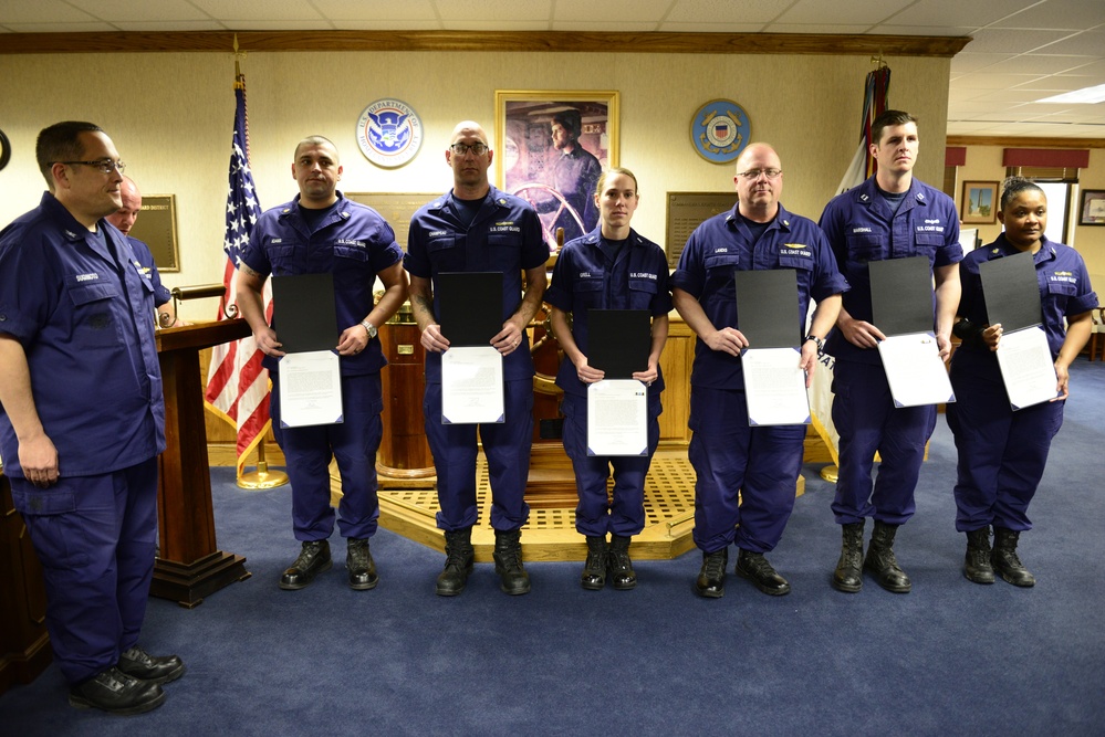 Coast Guard members awarded for Hurricane Harvey response