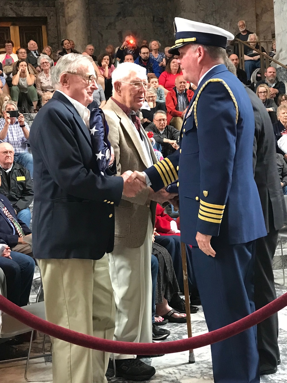 Coast Guard 13th District chief of staff participates in Memorial Day ceremony in Olympia, Wash.