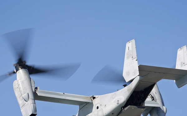 MV-22 Osprey tiltrotor aircraft arrive in the Top End