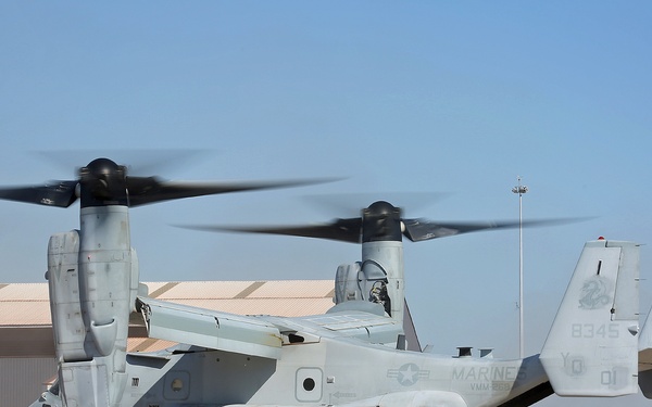 MV-22 Osprey tiltrotor aircraft arrive in the Top End