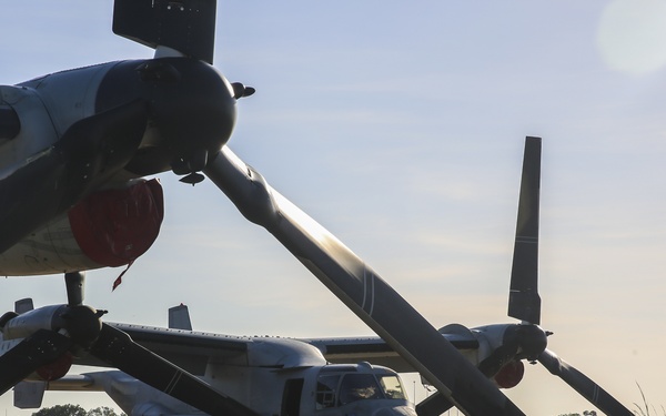 MV-22 Osprey tiltrotor aircraft arrive in the Top End