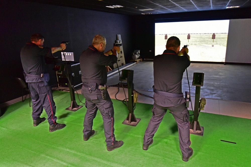 Italian Carabinieri Training at Caserma Del Din, Vicenza, Italy.