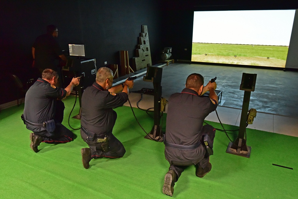 Italian Carabinieri Training at Caserma Del Din, Vicenza, Italy.