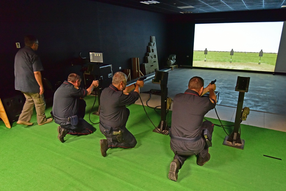 Italian Carabinieri Training at Caserma Del Din, Vicenza, Italy.