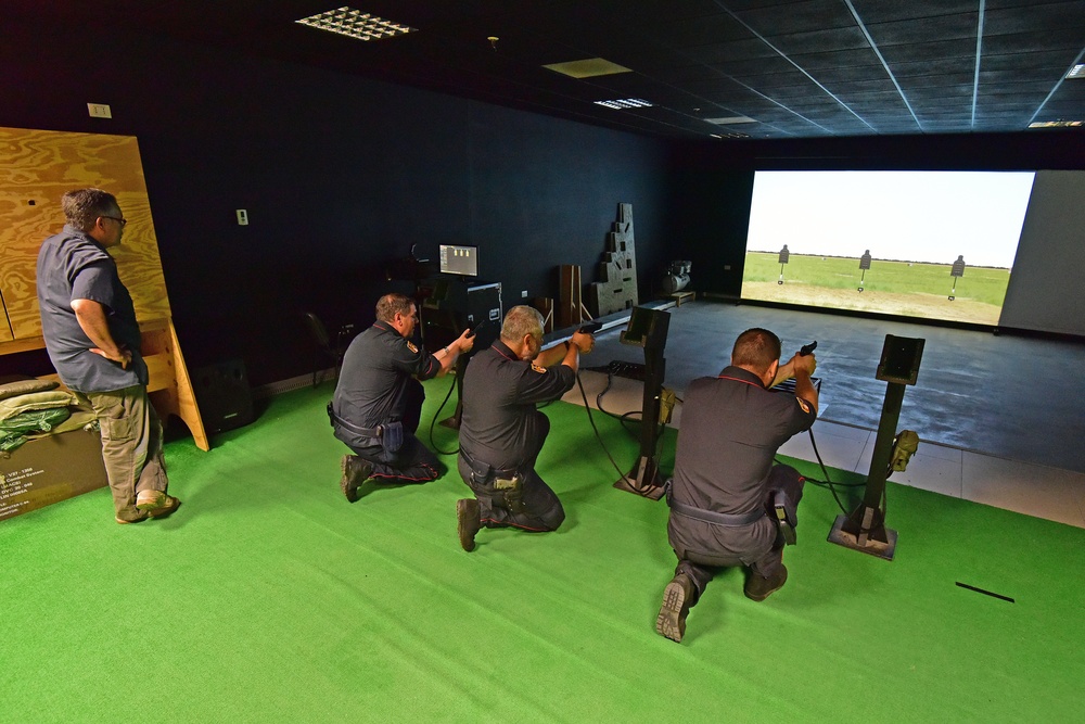 Italian Carabinieri Training at Caserma Del Din, Vicenza, Italy.