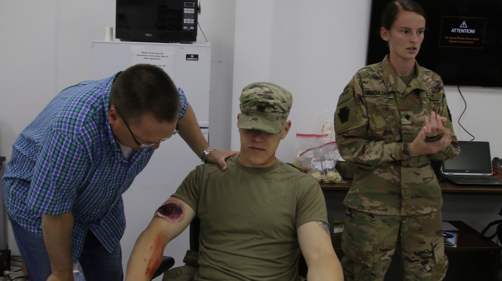 Task Force Spartan Soldiers conduct mass casualty exercise