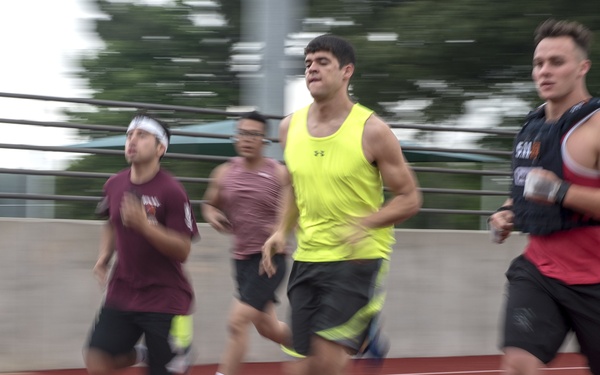 Members of Team Seymour honor Navy SEAL in completing workout