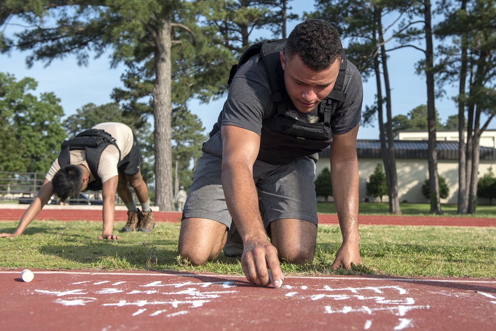 Members of Team Seymour honor Navy SEAL in completing workout