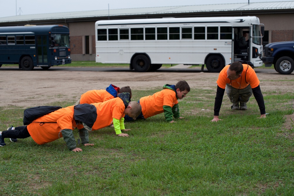 Connecticut National Guard children participate in simulated deployment