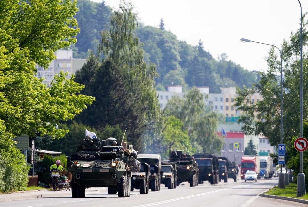 2CR crosses the Czechia-Polish boarder - Saber Strike 18