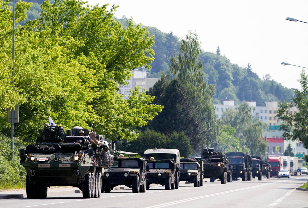 2CR crosses the Czechia-Polish boarder - Saber Strike 18