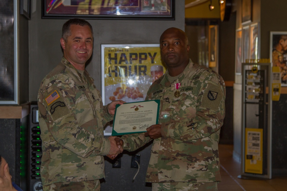 SFC Anderson's Retirement Lunch