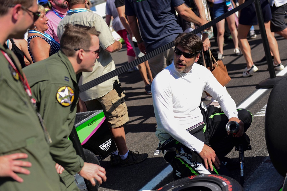 B-2 wows crowds at Indy 500