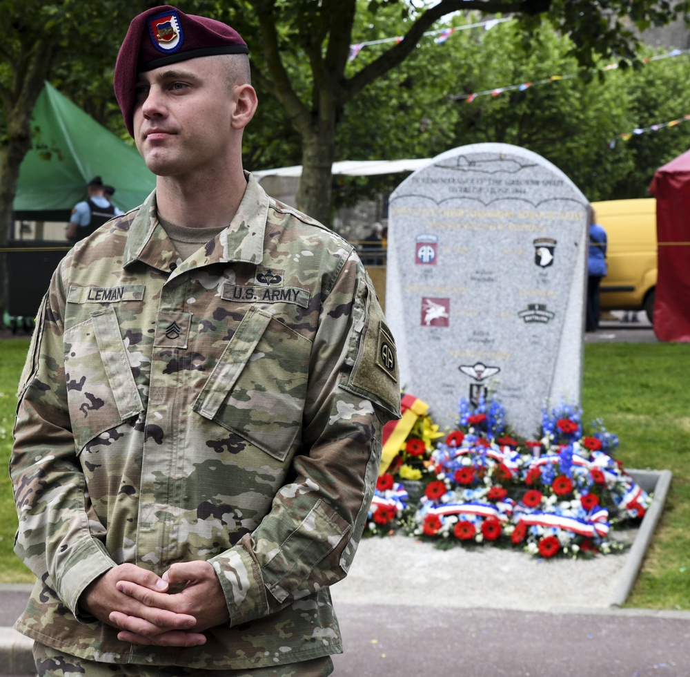 Sainte-Mere-Eglise Airborne Monument Ceremony