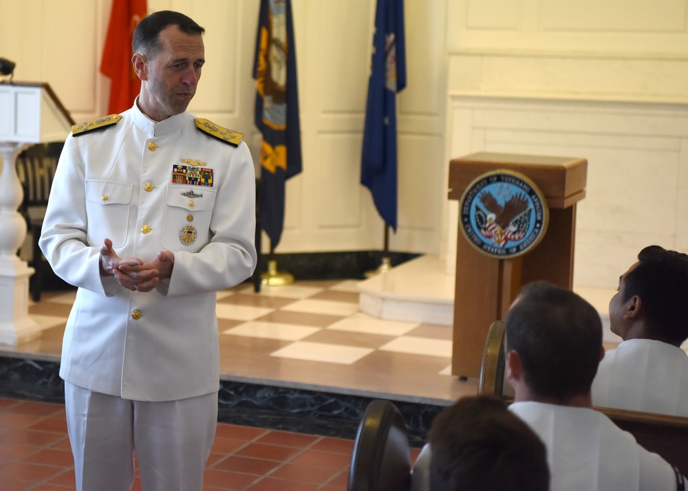 Chief of Naval Operations Visits Sailors in Silicon Valley