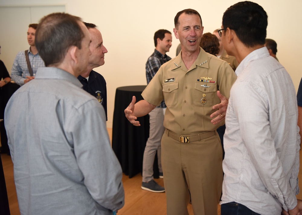 Chief of Naval Operations Visits Sailors in Silicon Valley