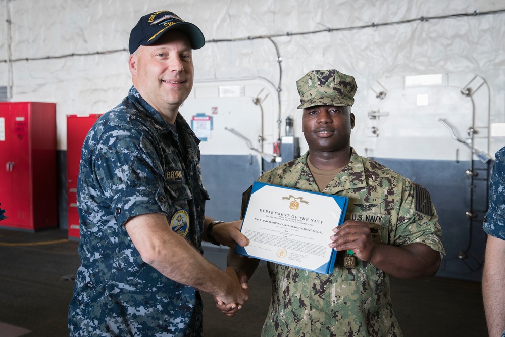 USS Gerald R. Ford AIMD Awards and Quarters