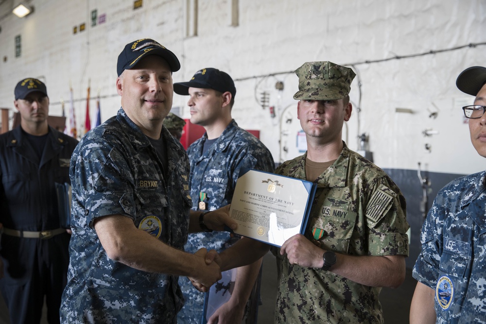 USS Gerald R. Ford AIMD Awards and Quarters