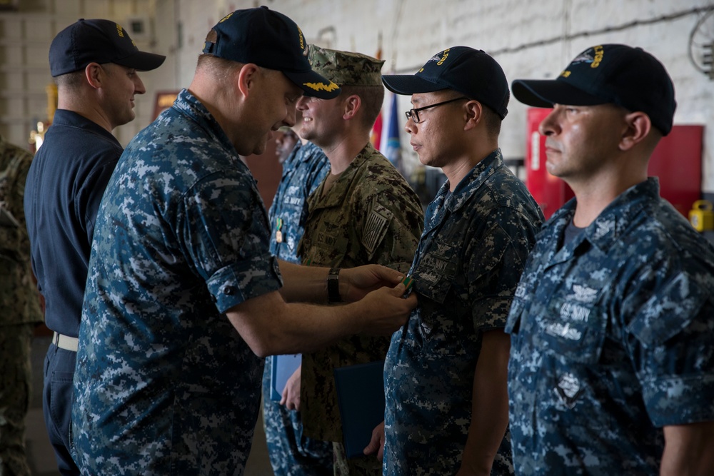 USS Gerald R. Ford AIMD Awards and Quarters