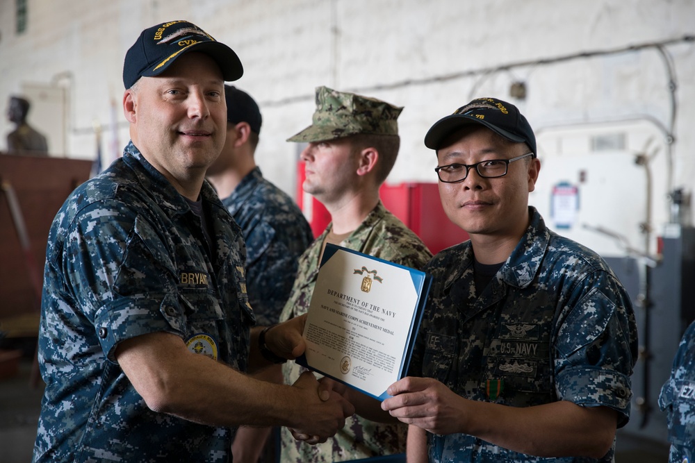 USS Gerald R. Ford AIMD Awards and Quarters