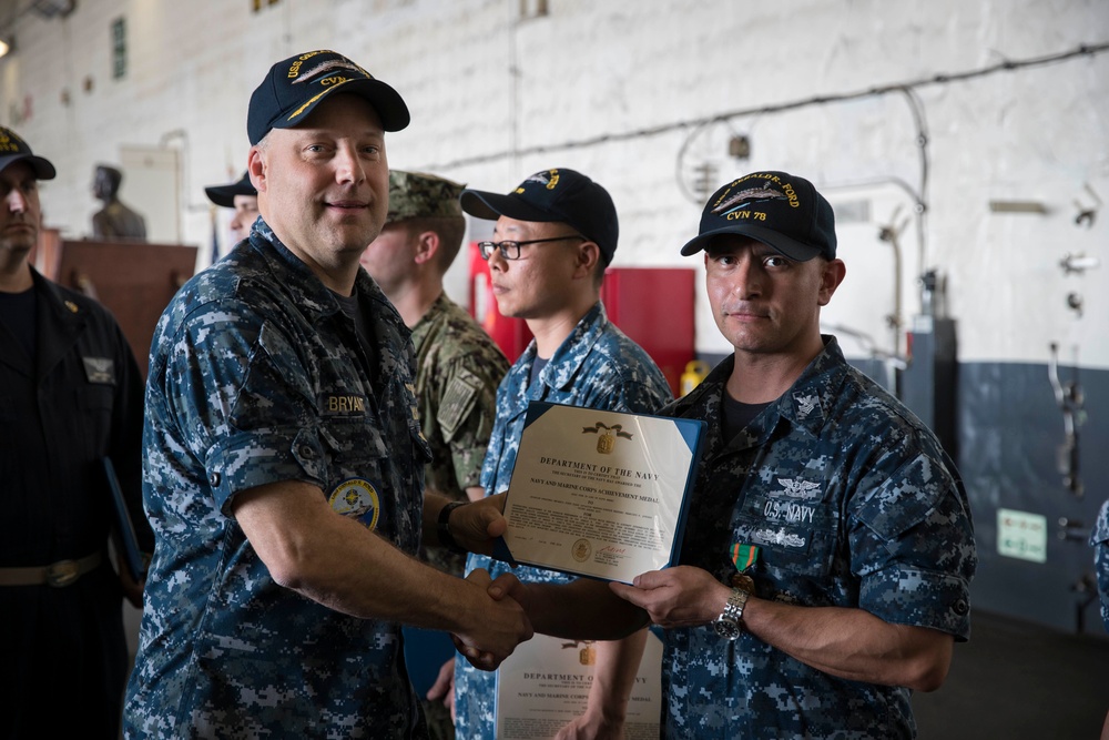 USS Gerald R. Ford AIMD Awards and Quarters