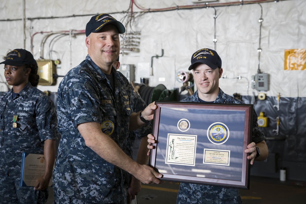 USS Gerald R. Ford AIMD Awards and Quarters