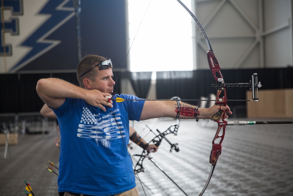 2018 Warrior Games Archery Practice