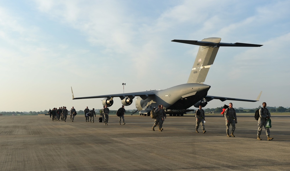 345th Expeditionary Bomb Squadron takes flight to the UK