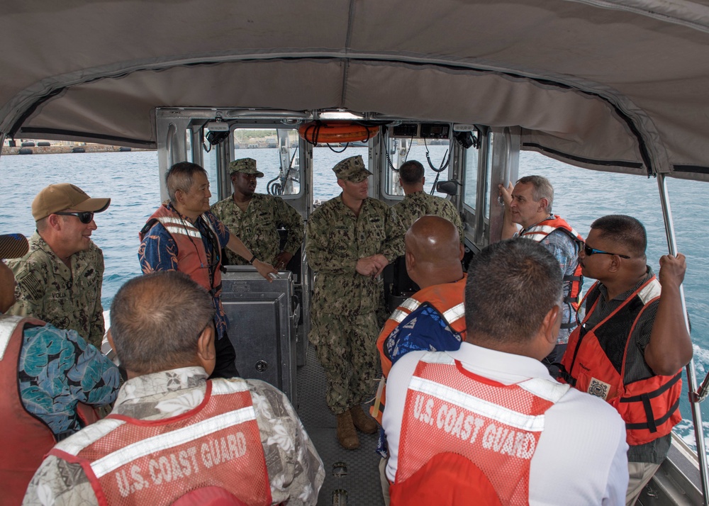 Delegates from the Federated States of Micronesia visit Naval Base Guam