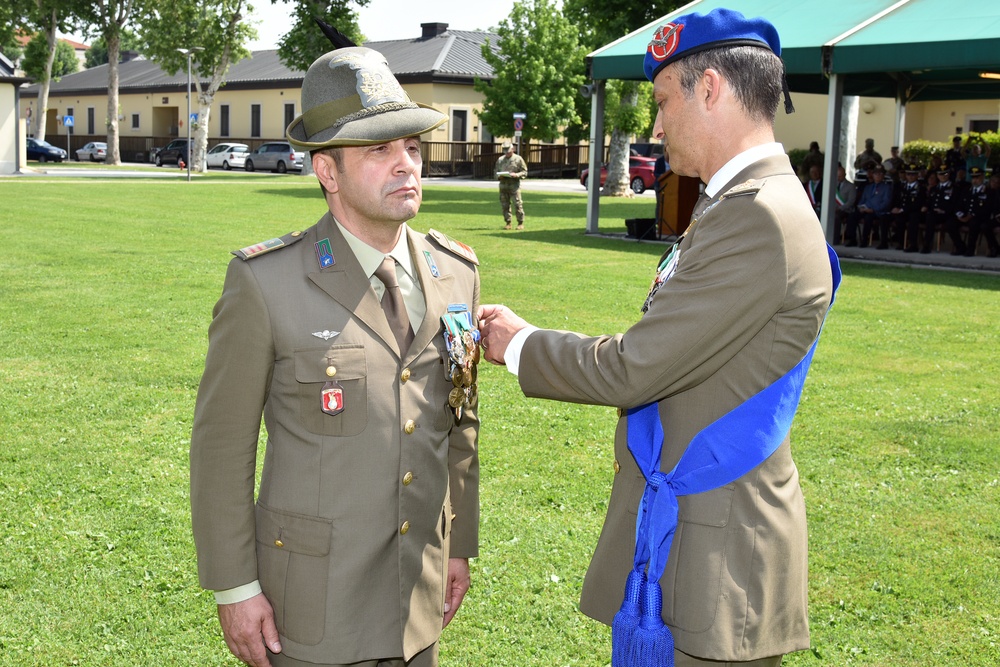 Italian Base Command Change of Responsibility, Vicenza, Italy, May 31, 2018.